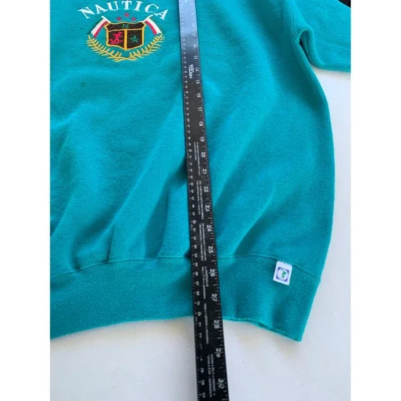 Vintage 90s Nautica Embroidered Pullover Sweatshirt size XL - Picture 8 of 9